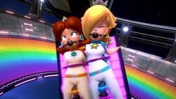 2_bodysuits 2girls 3d 60fps animated arms_behind_back ball_gag black_ball_gag blindfold blooper bodysuit bondage bound bound_arms clothing drooling female female_only femsub forced forced_orgasm gag gagged ink jumpsuit looking_pleasured mario_(series) mario_kart mario_kart_8 mp4 multiple_girls multiple_subs nintendo onmodel3d pleasure_face princess_daisy princess_rosalina rainbow_road restrained self_upload sex_toy sex_toys shaking_hips shy_guy sound struggling tagme tears tears_of_pleasure vibrator video