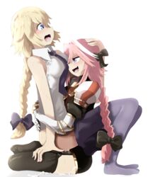 1boy 1girls artist_request astolfo_(fate) breasts cum cum_in_pussy cum_inside cum_leaking fate_(series) female femboy femboy_on_female femboydom femsub jeanne_d'arc_(fate) male male/female maledom penetration sex straight straight_trap tagme