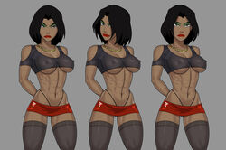 1girls 2d 2d_(artwork) abs angry annoyed athletic bare_midriff belly_button big_breasts black_g-string black_hair breasts brown_eyes busty clothed clothes clothing color colored dark_hair dc dc_comics erect_nipples eyeshadow female female_focus female_only fit fit_female frown g-string game_cg glare green_eyeshadow grey_background hair hair_over_one_eye hands_behind_back highleg human human_only lady_shiva large_breasts lipstick long_hair looking_at_viewer makeup microskirt midriff milf muscular muscular_female naughty_face navel necklace nipple_bulge nipples nipples_visible_through_clothing open_eyes plain_background red_lips red_lipstick sandra_wu-san seductive seductive_smile see-through skimpy skimpy_clothes skirt slutty_outfit smile smiling solo solo_female solo_focus standing stomach sunsetriders7 tagme thick_thighs thigh_highs thighhighs toned toned_female uncensored underwear whale_tail young_justice