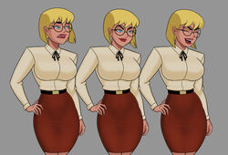 blonde_hair busty cartoon_network dc dc_comics dcau galatea glasses justice_league justice_league_unlimited short_hair sunsetriders7 tagme toonami