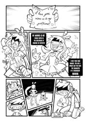 carly comic dumfer female gerph monochrome skarp_world skarpne_(skarp_world) tagme