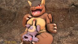 1boy 1girls 3_fingers 3d after_paizuri age_difference ahe_gao anthro anthrofied areolae baby_kangaskhan big_hands big_mouth blush bodily_fluids breasts brown_skin chubby claws closed_eyes cub cum cum_in_mouth digital_media_(artwork) duo erection female genital_fluids grass huge_breasts humanoid_penis incest kangaskhan lactation larger_female male mega_evolution mega_kangaskhan milf milk mother mother_and_son nintendo nipple nipples open_mouth outdoors overweight overweight_female parent penis pokémon_(species) pokemon pokemon_oras pokemon_rgby red_eyes scalie sitting size_difference small_penis smaller_male source_filmmaker straight teeth text thick_thighs tongue video_games watermark wide_hips yellow_skin young zensintemple