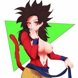 1girls dragon_ball dragon_ball_gt female female_goku female_only goku_ssj_4 rule_63 saiyan saiyan_tail solo son_goku super_saiyan super_saiyan_4 tagme uncensored