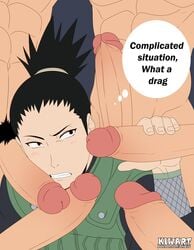 6boys abs big_penis black_eyes black_hair dialogue erection faceless_male gangbang gay group_sex handjob holding_penis kiwart large_penis male male_only multiple_boys multiple_males muscular muscular_male naked nara_shikamaru naruto naruto_(series) naruto_shippuden nude orgasm_face penis penis_against_face penis_on_face ponytail rubbing_penis sex text tied_hair uncensored yaoi