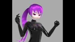 3d 60fps animated breast_expansion huge_breasts human lactation latex long_nipples nanakaido no_sound tight_clothing video