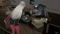 1boy 2girls 3d animated blowjob bouncing_breasts breasts byleth_(fire_emblem) byleth_(fire_emblem)_(male) cum cum_in_mouth deepthroat edelgard_von_hresvelg fellatio female female_masturbation female_moaning fire_emblem fire_emblem:_three_houses gagging long_video male masturbating_during_fellatio masturbation mercedes_von_martritz moaning music nintendo on_back on_table oral painted_nails penis perky_breasts precum precum_drip pussy rubbing_pussy sex sex_sounds sound stealth_fellatio stealth_sex straight sword_swallowing_position text throat_bulge throat_fuck throat_noise throat_swabbing uncensored under_the_table unknowing_bystander upside-down video watermark ylae