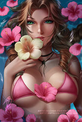 aerith gainsborough from final fantasy by olchas