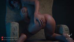 1girls 3d anus ass backpussy big_breasts breasts embracer_group female female_only holding_breast lara_croft lara_croft_(survivor) looking_back nude pose posing presenting_anus pussy tagme tattoo tomb_raider tomb_raider_(survivor) vagina wildeerstudio