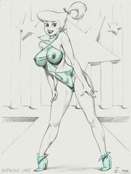 2002 hanna-barbera judy_jetson julius_zimmerman monochrome nipples tagme the_jetsons