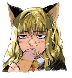 artist_request cat_ears catgirl cum cum_on_face facial fellatio harry_potter harry_potter_and_the_chamber_of_secrets hermione_granger male_focus oral polyjuice_potion shapeshifter