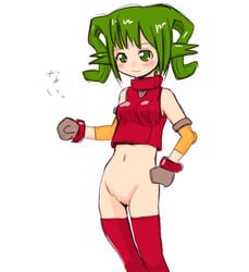 dike green_hair solty_rei solty_revant tagme yuuichi_(tareme_paradise)