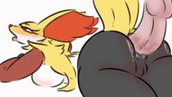 1boy 1girls 2019 ahe_gao anal anal_penetration anal_sex animated anthro anthro_penetrated anus ass badassbaal big_ass breast_squish breasts canine delphox disembodied_penis duo female female_focus female_penetrated fox fur furry half-closed_eyes human human_penetrating_anthro interspecies male male/female male_human/female_anthro male_human/female_pokemon male_penetrating male_penetrating_female mammal nintendo penetration penile_penetration penis penis_in_ass pokémon_(species) poképhilia pokemon pussy red_eyes red_fur sex short_playtime simple_background solo_focus squish tail testicles thick_thighs tongue video_games white_background white_fur wide_hips yellow_fur