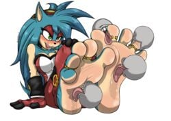 2019 5_toes absurd_res alpha_channel anthro becky_the_hedgehog black_nose blush bodily_fluids clothed clothing countershade_feet countershading dazidentevil digital_media_(artwork) eulipotyphlan eyeshadow eyewear fan_character feet female foot_fetish foot_lick green_eyes group hedgehog hi_res humanoid_feet licking licking_lips makeup mammal purity_the_hedgehog ring saliva self_lick simple_background soles solo_focus sonic_(series) sucking teeth toe_ring toe_suck toes tongue tongue_out transparent_background