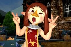 3d aftermath ahegao animated bokoblin cum_in_hair cum_in_mouth cum_on_clothes cum_on_face double_v eyes_rolling_back female medli medliman moblin monster nintendo peace_sign semen source_filmmaker the_legend_of_zelda the_wind_waker v video wind_waker young