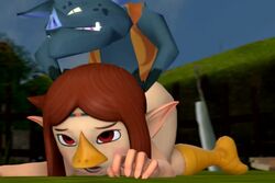 3d ahe_gao animated ass big_ass bokoblin eyes_rolling_back face_down face_down_ass_up from_behind_position hand_in_hair medli medliman nintendo source_filmmaker tagme the_legend_of_zelda the_wind_waker tongue tongue_out video wind_waker young