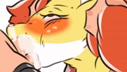 1boy 1girls 2019 ahe_gao animated anthro anthro_penetrated anthrofied badassbaal balls_deep big_ears big_penis blush bodily_fluids canine close-up cum cum_in_mouth cum_inside cum_on_face deepthroat delphox duo ear_tuft erection faceless_male fellatio female fox frame_by_frame fur furry genital_fluids half-closed_eyes huge_penis human human_on_anthro human_penetrating interspecies large_penis long_penis male male/female male_human/female_anthro male_human/female_pokemon mammal nintendo oral oral_penetration orange_fur orgasm penetration penis pokémon_(species) poképhilia pokemon pokephilia red_eyes red_fur rolling_eyes saliva short_playtime simple_background thick_penis throat_bulge tuft veins veiny_penis video_games white_background yellow_fur