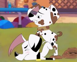 101_dalmatian_street 101_dalmatians 5:4 absurd_res canid canine canis collar dalmatian delgado_(101_dalmatians) diesel_(101_dalmatians) disney disney_xd dog domestic_dog gay hi_res incest kinglazereth male male/male male_only mammal