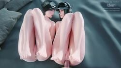 1boy 2girls 3d anal animated anus asian_female ass blender breasts dokkaebi_(rainbow_six) ela_(rainbow_six) female idemi-iam legs light-skinned_female male multiple_girls naked_hat nude pale-skinned_female pale-skinned_male pale_skin penis pussy rainbow_six rainbow_six_siege sex sound straight thighhighs thighs tom_clancy video video_games volkor