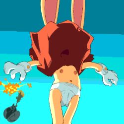 1girls animal animal_ears anthro artist_request ass_visible_through_thighs blue_background clothes_lift cream_the_rabbit cub death_egg dress dress_lift explosion falling female flat_chest furry furry_female gloves long_ears mobian_(species) navel nipples orange_dress outdoors panties pixel_art rabbit rabbit_humanoid sega sky sleeveless sleeveless_dress solo sonic_(series) sonic_advance_2 stomach underwear upskirt white_gloves white_panties wind wind_lift young