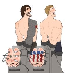 2boys blush bucky_barnes gay male_feet male_foot_fetish marvel marvel_comics musky_feet no_visible_genitalia restrained revealyoursins shirtless steve_rogers sweaty_feet tickle_fetish tickle_torture tickling tickling_feet toes_tied white_background