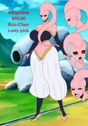 adoptable alien alien_girl big_breasts big_thighs dragon_ball dragon_ball_z female female_majin female_majin_buu ninja-8004 pink_body red_eyes rule_63 shonen_jump shueisha tagme twitter_link weekly_shonen_jump weekly_shounen_jump wide_hips