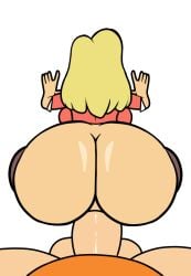 1boy 1girl 2d 2d_(artwork) age_difference aged_up balls beat_banger big_ass big_breasts big_penis blonde_hair dat_ass female fucked_from_behind huge_breasts huge_cock incest light-skinned_female light-skinned_male light_skin lincoln_loud male_pov milf mommy mother mother_and_son orange_t-shirt pants_down partial_male rita_loud sex_from_behind straight the_loud_house thick thick_ass thick_legs vaginal_penetration