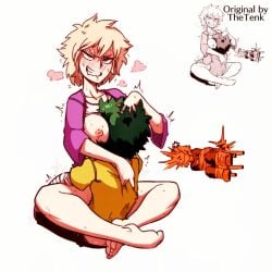 1girls 1milf 2024 2boys age_difference angry areolae ass barefoot blonde_hair blush bottomless breast_smother breasts breath clenched_teeth clothed_sex color color_edit drooling edit eyelashes feet female female_on_top green_hair hair_grab human izuku_midoriya katsuki_bakugou large_breasts larger_female leg_lock leg_wrap male milf mitsuki_bakugou mother_and_son mother_and_son's_friend mother_and_son's_rival motherly_cuckold multiple_boys my_hero_academia netorare nipples ntr orange_eyes rolling_eyes saliva sex shirt_grab shirt_lift short_hair size_difference smaller_male smile soles spiked_hair straight straight_hair sweat tanned thetenk toes vaginal_penetration warm_colors white_background young_man_and_milf