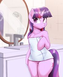 2019 barely_visible_genitalia cutie_mark equid female friendship_is_magic furry hi_res horn inside mammal mirror my_little_pony pussy solo spectre_z twilight_sparkle_(mlp) unicorn