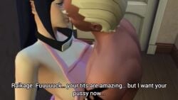 3d_(artwork) animated brudermannn cheating cheating_wife cuckold dark-skinned_male eating_pussy handjob hiding_around husband_around hyuuga_hinata kissing naruto naruto_(series) netorare ntr raikage sound story tagme the_sims_4 video