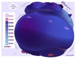 big_ass big_belly big_breasts blueberry_inflation breasts bubble_butt cleavage cutiepopblue ellie_(cutiepopblue) female huge_ass huge_belly huge_breasts inflation inflation_drive tagme thick_thighs wide_hips