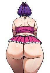 ai_generated ass_dough bbw bbw_mom bubble_butt caked_up cosplay dat_ass dumptruck_butt edit fat_ass fishnets hi_res huge massive_ass plump_ass skirt stripper thick_ass thick_butt