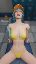 1girls 3d bikini comet_(fortnite) dildo fortnite kohirokai orgasm redeyes shower_room solo solo_female watermark