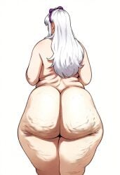 ai_generated anon bbw bbw_mom cellulite character curvy_hips dumptruck_ass fat_ass female_only gilf hip_dips huge_ass pale-skinned_female viewed_from_behind