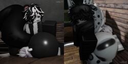 3boys 3d 3d_(artwork) alternate_version_at_source ass bed big_ass big_butt bloxerbob164 bubble_butt facesitting femboy furry giant_ass goat hyper_ass hyper_butt male_only massive_ass miljkfarts_(artist) pinned pinned_to_bed pinned_to_wall roblox robloxian silly skunk skunk_tail smothering smothering_ass snep snow_leopard snow_leopard_tail thick_thighs wall