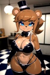 1girls ai_generated bear_girl bear_humanoid big_ass big_breasts breasts bust busty chest curvaceous curvy curvy_figure daidouji_(artist) digital_media_(artwork) fazclaire's_nightclub female five_nights_at_freddy's freddy_(fnaf) fredina's_nightclub fredina_(cally3d) frenni_fazclaire hips hourglass_figure huge_ass huge_breasts large_ass large_breasts legs light-skinned_female light_skin mature mature_female scottgames slim_waist thick thick_hips thick_legs thick_thighs thighs ursid ursid_humanoid ursine ursine_humanoid voluptuous waist wide_hips