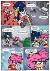 1boy 1girls allie allie_way amy_rose arm_grab arm_pull ass ass bending_over bent_over blue_fur blue_hair breasts breasts cum female green_eyes grocery_bag pedestrian pink_fur pink_hair pull pulling pulling_arm road sex short_jeans short_shorts shorts sonic_(series) sonic_the_hedgehog street