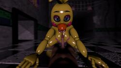 3d accurate_art_style animated beak breasts fellatio female five_nights_at_freddy's five_nights_at_freddy's_2 no_sound sfm straight toy_chica_(classic) toy_chica_(fnaf) video