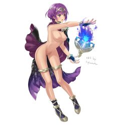 1girls alternate_costume blue_eyes breasts cape commission completely_nude edit female female_only fire fire_emblem fire_emblem:_new_mystery_of_the_emblem fire_emblem_heroes katarina_(fire_emblem) katarina_(plegian)_(fire_emblem) levitation magic medium_breasts naked_cape nintendo nipples nude nude_edit nude_female official_alternate_costume plegian purple_hair short_hair solo splooshiemon