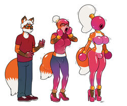 1boy 1futa 2017 anthro anthro_to_inanimate balls blackshirtboy bottomwear breast_growth breasts bulge canid canine clothing curvy eyewear footwear fox furry futa_only futanari gender_transformation genie glasses glistening hair high_heels inanimate_transformation intersex jewelry large_breasts male male_only male_to_futa mammal nude open_mouth pants penis ponytail sequence sex_doll sex_toy_transformation shirt shoes simple_background solo surprise topwear transformation white_background white_hair