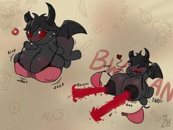 azazel_(the_binding_of_isaac) blood bra dark_skin demon_girl female horns huge_breasts nipples panties red_eyes rule_63 simple_background the_binding_of_isaac underwear