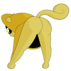 anthro ass ass_up bent_over big_ass big_butt honey_(mao_mao:_heroes_of_pure_heart) looking_back mao_mao_heroes_of_pure_heart pussy squirrel transparent_background upskirt