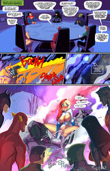 2girls 6+boys 6boys after_sex alien batman batman_(series) big_breasts breasts breasts_out comic czarnian dc dc_comics fred_perry green_lantern interspecies justice_league kara_zor-el kryptonian lobo_(dc) martian_manhunter multiple_boys page_7 power_girl speech_bubble superman superman_(series) tagme the_flash vaginal_penetration wonder_woman wonder_woman_(series)