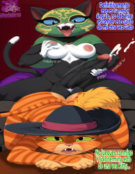 1boy 1boy1futa 1futa 1futa1boy 5_fingers anthro anthro_on_anthro ass ass_focus ass_up ass_up_face_down before_sex big_ass big_penis black_fur black_hat blue_eyes boner boots canon_couple cat_boy cat_ears cat_girl cat_tail catboy catgirl crossed_arms cum cumming curvy_figure dialogue dickgirl dickgirl/male digital_media_(artwork) dreamworks dreamworks_animation erection excited excited_female excited_futa fangs fap fapping feline furry furry_female furry_male furry_only futa_on_femboy futa_on_male futa_sans_pussy futa_with_futa futanari grabbing_own_breast grabbing_own_penis grabbing_penis green_eyes green_mask handjob hat horny huge_cock intersex intersex/male jerking jerkingoff kitty_softpaws large_penis mask masturbation medium_breasts naked naked_futa naked_male open_mouth orange_fur penis pink_nipples pink_nose pubic_hair puss puss_in_boots:_the_last_wish puss_in_boots_(dreamworks) puss_in_boots_(film) puss_in_boots_(franchise) puss_in_boots_the_last_wish puvlodoran round_ass round_butt shrek_(series) spanish_text splurt squeezing_breast striped_fur tongue_out twitter_username two-tone_fur universal_pictures universal_studios whiskers white_fur worried yellow_feather