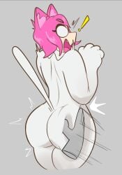 ! 1anon 1girls 2025 2d 2d_(artwork) animal_costume animal_suit ass ass_slap ass_slapping big_ass big_butt butt_slap butt_slapping cat_ears cat_girl cat_tail catgirl catgirl_costume color colored digital_drawing_(artwork) digital_media_(artwork) disembodied_hand female grey_background light-skinned_female light_skin nekochan_(telegram) open_mouth pink_hair shocked shocked_expression simple_background slapping_ass slapping_butt spanking spanking_ass spanking_butt srrealleaf tail telegram