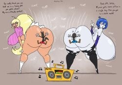 ass ass_shake ass_shaking belly_button big_ass big_breasts big_butt blonde_female blonde_hair blonde_hair_female blue_hair breasts bubble_ass bubble_butt butt_shake butt_shaking buttcrush_aftermath choker crop_sweater dumptruck_ass ed_(megabippy) erect_nipples erect_nipples_under_clothes eyelashes eyeshadow fat_ass fat_butt female flattened flattening flipping_off flipping_the_bird gloves gold_boombox_(prevence) grey_body grey_skin hands_on_ass heels huge_ass huge_breasts huge_butt large_ass large_breasts large_butt leggings legwear light-skinned_female light_skin long_hair looking_at_viewer looking_back max_(megabippy) megabippy middle_finger miniskirt navel nipples original original_character ponytail prissy_(megabippy) purple_eyes rich_female rich_girl shaking_ass shaking_butt short_hair slapstick smug smug_face smug_grin smug_smile spiked_bracelet stuck_to_butt thick_ass thick_thighs tiddy_(megabippy) torn_leggings torn_legwear twerk twerking wide_hips