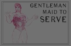 bara bara_tiddies buff corset darius_(league_of_legends) forced_feminization line_art male male_only monochrome muscles muscular scar solo_male tucked_penis