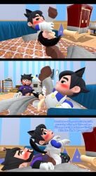anal_sex assjob cat_ears cat_tail catboy cringe dick garry's_mod gay gay_anal moaning_in_pleasure moaning_on_cock neko pierced_penis ride riding_penis ring_piercing romantic_night sexy_pose smg3 smg4 smg4_(character)