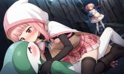 ai_generated alley angry_face angry_female cape cowgirl_position crossed_arms cute female female_on_top gallade hoodie japanese_text jealous_female kissing kissing_while_penetrated madoka_kaname magia_record:_mahou_shoujo_madoka_magica_gaiden magical_girl magical_girl_outfit mahou_shoujo_madoka_magica microskirt miniskirt panties petite_female pink_eyes pink_hair pink_nipples pokemon pokemon_(species) pregnant pregnant_belly puella_magi_madoka_magica request ribbon small_breasts tamaki_iroha text vaginal_sex watching watching_sex