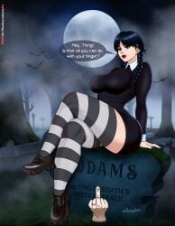 thing (addams family) from the addams family by senbonzakuraart
