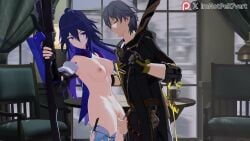 1440p 1boy 1girl1boy 1girls 3d animated anime anime_girl anime_nose anime_style blue_eyes blue_hair boots caelus_(honkai:_star_rail) clothed clothed_female clothed_sex clothing female female_focus honkai:_star_rail honkai_(series) imnotper7vert jiggle legs legs_apart legwear light_skin moan moaning opennsfwsp penetration purple_eyes purple_hair pussy room seele_(honkai:_star_rail) seele_vollerei self_upload sex sexy sexy_pose short_hair sound sound_effects standing standing_sex switchyvalva tagme tagme_(artist) tagme_(character) video window